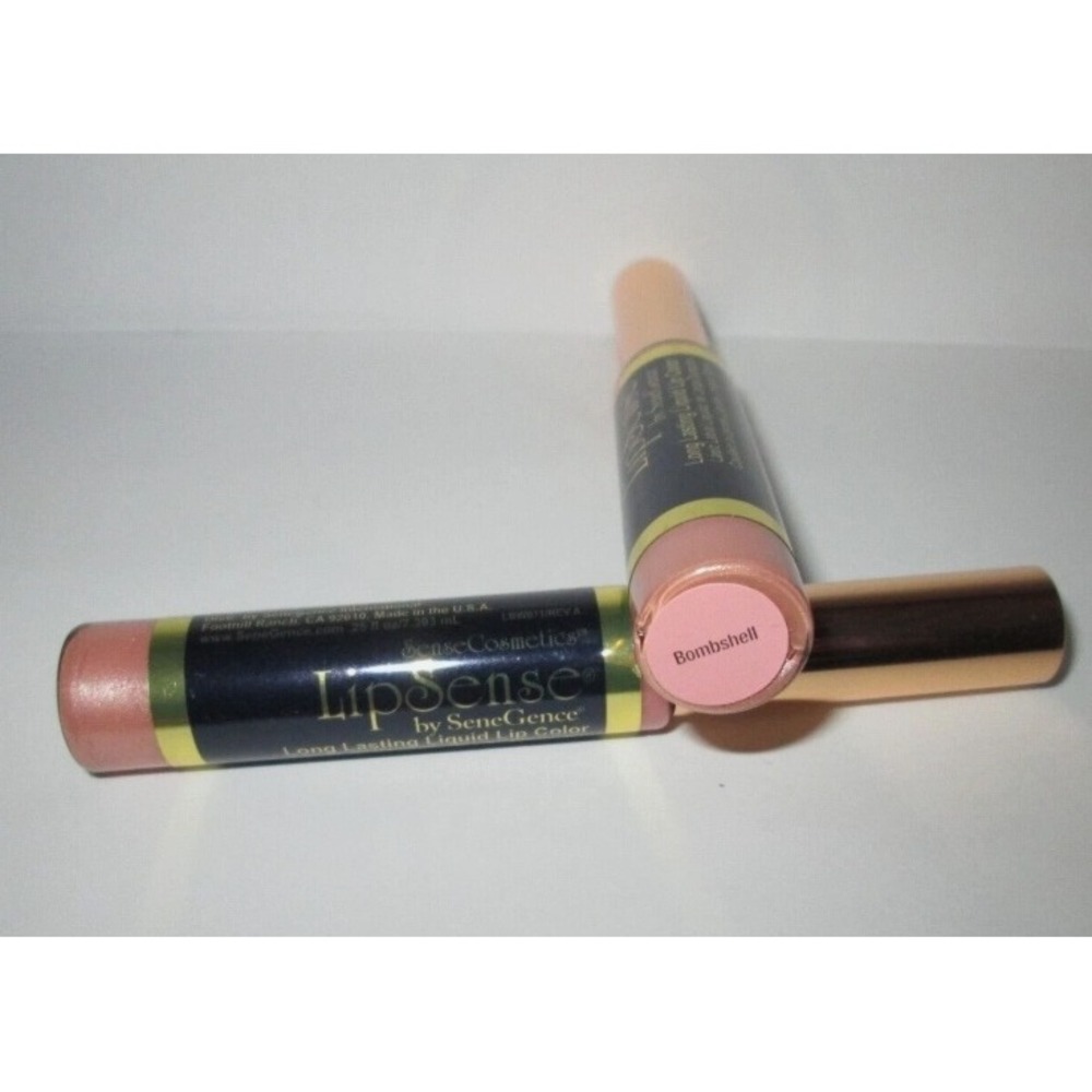 New Lot of 2 LipSense SeneGence Long Lasting Liquid Lipsticks BOMBSHELL - Sealed